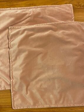 Blush Pink Velvet Pillow Covers - Set of 2